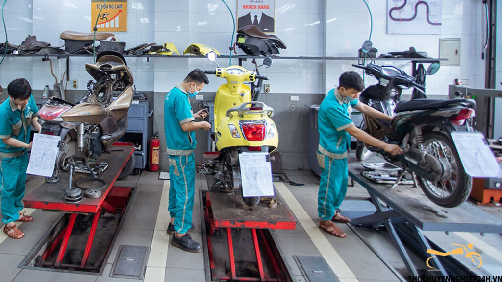 Cửa hàng sửa xe máy Quận Long Biên