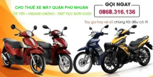 Cho thuê xe máy Quận Phú Nhuận