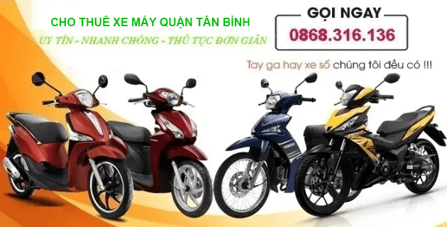 Cho thuê xe máy Quận Tân Bình