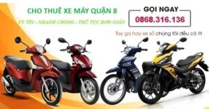 cho thuê xe máy quận 8