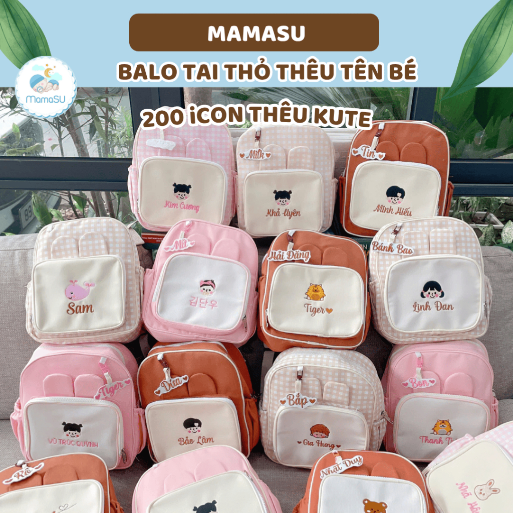 xưởng may balo thêu tên theo yêu cầu