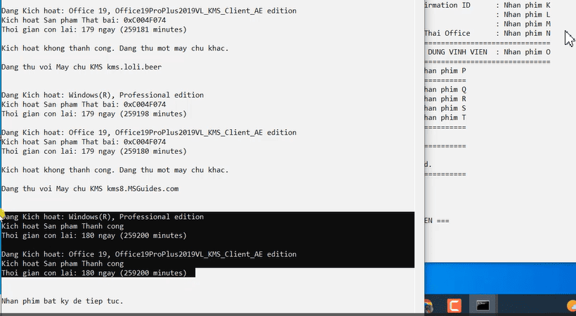 Download Office Full Crack Key bản quyền Vĩnh viễn Fix mọi lỗi Cài đặt chi tiết % bấm phím bất kì hoàn thành