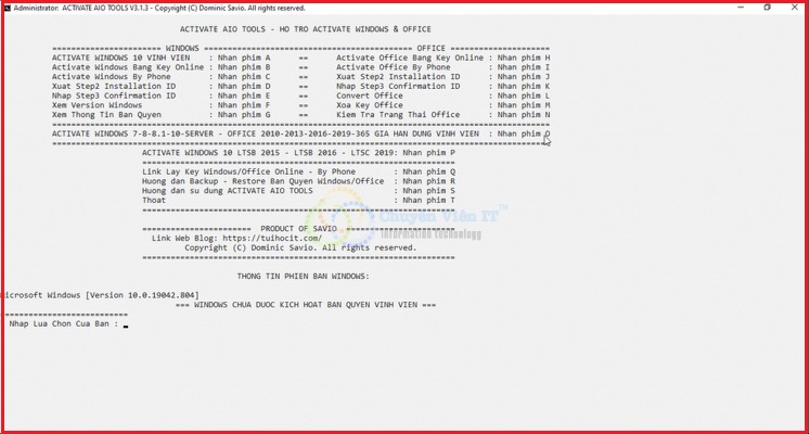 Ấn phím O (chữ cái)  để gia hạn dùng bản quyền vĩnh viễn.