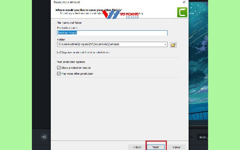 hoan tat luu video tu phan mem camtasia ve may