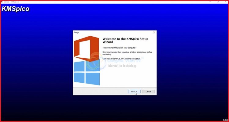 Ấn “Next” và chờ Office 2013 cài đặt